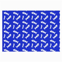Fish Royal Blue Large Glasses Cloth