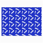 Fish Royal Blue Large Glasses Cloth Front