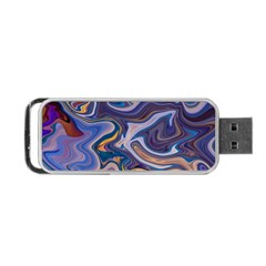 Liquid Marble Background Portable Usb Flash (two Sides)