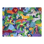 Animated Safari Animals Background Double Sided Flano Blanket (Mini)  35 x27  Blanket Front