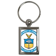 Seal Of United States Department Of Commerce Key Chain (rectangle) by abbeyz71
