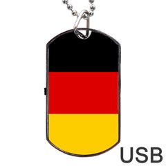 Flag Of Germany Dog Tag Usb Flash (two Sides) by abbeyz71
