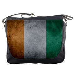 Grunge Ivory Coast Flag Messenger Bag by trulycreative