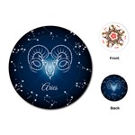 Aries Zodiac Playing Cards Single Design (Round) Front