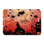 Funny Halloween Design, Cat, Pumpkin And Witch Plate Mats 18 x12  Plate Mat