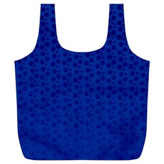 Background Polka Blue Full Print Recycle Bag (xl) by HermanTelo