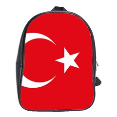 Vertical Flag Of Turkey School Bag (xl) by abbeyz71