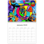 Frequency Wall Calendar - 2020 Jan 2020