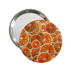 Oranges Background Texture Pattern 2 25  Handbag Mirrors by HermanTelo