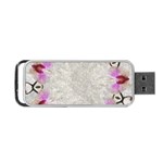 Orchidées Fleurs Abstrait Portable USB Flash (Two Sides) Back