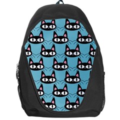 Cute Black Cat Pattern Backpack Bag by Valentinaart