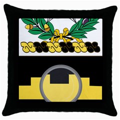 Coat Of Arms Of United States Army 136th Military Police Battalion Throw Pillow Case (black) by abbeyz71
