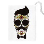 Mustache Man Drawstring Pouch (5XL) Front