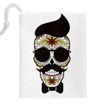 Mustache Man Drawstring Pouch (5XL) Back