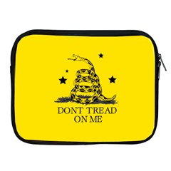 Gadsden Flag Don t Tread On Me Yellow And Black Pattern With American Stars Apple Ipad 2/3/4 Zipper Cases by snek