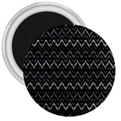 Chevrons Noir / Gris 3  Magnets