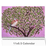Bird Paintings Wall Calendar 11 x 8.5 (12-Months) Cover