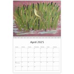 Bird Paintings Wall Calendar 11 x 8.5 (12-Months) Apr 2025
