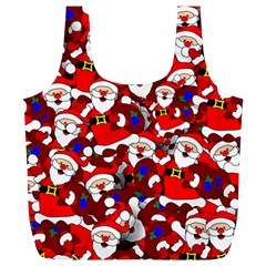 Nicholas Santa Christmas Pattern Full Print Recycle Bag (xl) by Wegoenart