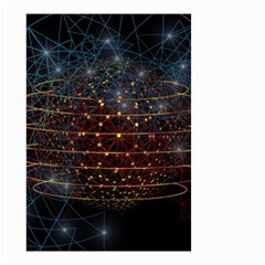 Network Abstract Connection Small Garden Flag (two Sides)