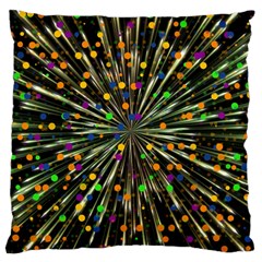 Explosion Abstract Pattern Large Cushion Case (two Sides) by Wegoenart