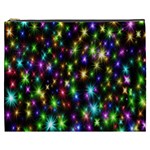 Star Colorful Christmas Abstract Cosmetic Bag (XXXL) Front