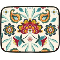 Baatik Print  Double Sided Fleece Blanket (mini) 