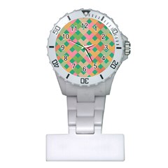 Abstract Seamlesspattern Graphic Lines Vintage Background Grunge Pattern Colorful Plastic Nurses Watch
