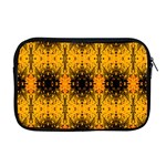 Pattern Wallpaper Background Yellow Amber Black Apple MacBook Pro 17  Zipper Case Front