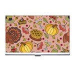 Thanksgiving Pattern Business Card Holder Front