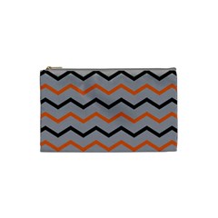 Basketball Thin Chevron Cosmetic Bag (small) by mccallacoulturesports