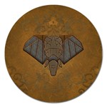Wonderful Elephant Magnet 5  (Round) Front