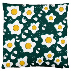 Wanna Have Some Egg? Large Flano Cushion Case (two Sides)