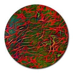 Background Pattern Texture Round Mousepads