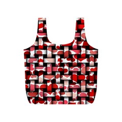 Background Red Summary Full Print Recycle Bag (s) by HermanTelo