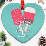 love Heart Ornament Front