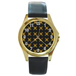 DF Ikonos Quanika Round Gold Metal Watch Front