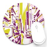 City Street Round Mousepads Front