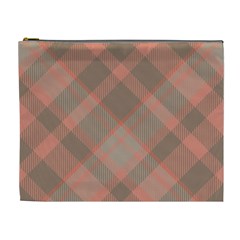 Tartan Scotland Seamless Plaid Pattern Vintage Check Color Square Geometric Texture Cosmetic Bag (xl) by Wegoenart