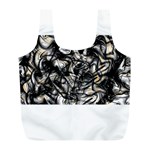 Marble Texture Full Print Recycle Bag (L) Back