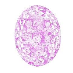 Pink Hentai  Oval Filigree Ornament (two Sides) by thethiiird