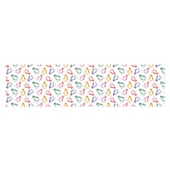 Linux Kernel Penguin Pattern Logo Satin Scarf (oblong)