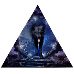 Awesome Wolf In The Gate Wooden Puzzle Triangle by FantasyWorld7
