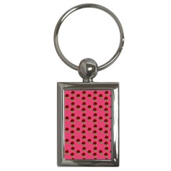 Rose In Mexican Pink Key Chain (rectangle) by snowwhitegirl