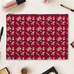 Robin Art Red Pattern Cosmetic Bag (XL) Front