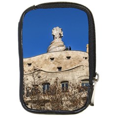 Gaudi, La Pedrera Building, Barcelona - Spain Compact Camera Leather Case by dflcprintsclothing