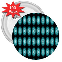 Mandala Pattern 3  Buttons (100 Pack) 