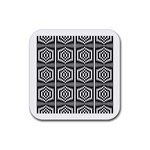 Mandala Pattern Rubber Coaster (Square)  Front
