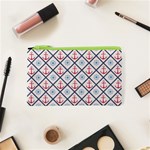 Seamless Pattern With Cross Lines Steering Wheel Anchor Cosmetic Bag (XS) Front