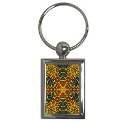Yuppie And Hippie Art With Some Bohemian Style In Key Chain (rectangle) by pepitasart